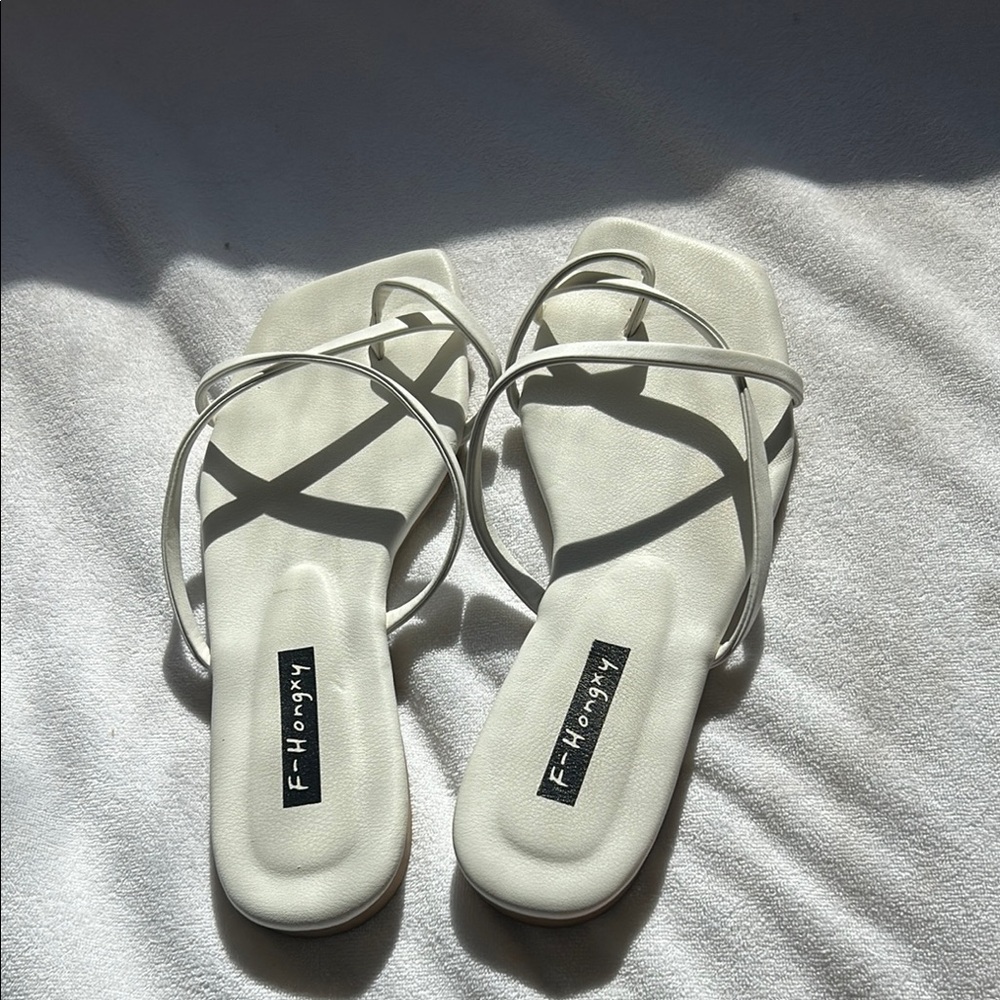 White Strappy Sandals